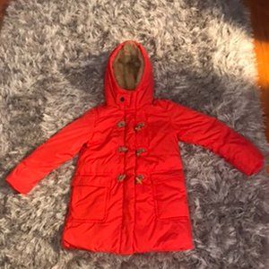 Girls JCrew Orange Coat